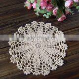 18cm Hand Crochet Flower Doilies,Decorative Table Round Doilies for Sale thumbnail-3