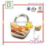 Elegant Bag Shaped Crystal Folding Purse Hook Handbag thumbnail-1