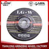 447 China Golden Supplier LG.W 115*6*22 T27 DEPRESSED CENTER GRINDING WHEEL thumbnail-3