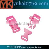 Yukai plastic handbag buckle/color change side release buckle/plastic buckle