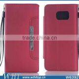 Scrub Hand Wallet Leather Case With Card Slot For Samsung Galaxy S6 thumbnail-3