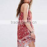 2016 China Wholesale Vintage Summer Latest Chiffon Swing Dress With Print In Latest Designs thumbnail-2