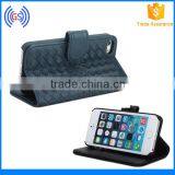 High Quality Mobile Phone Leather Case For Tables,Woven Pattern Fancy Wallet Leather Case For Samsung Galaxy Tab thumbnail-5