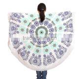 Super Soft Customized Round Beach Towel With Tassels thumbnail-4