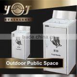 Hot Sell New Design Unique Novelty Metal Plastic Trash Can