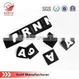 100%nylon Material Black Hook and Loop Letters and Numbers