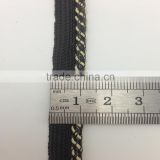 wholesale high quality black polyester piping ribbon cord