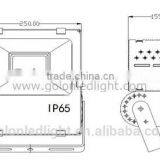150w Led Floodlight With Mwanwell Driver IP65 CE RoHS 3 Years Warranty 400w Metal Halide Led Replacement Lamp thumbnail-4