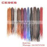 100% Japanese Fiber Factory Price Jumbo Box Braid Crochet Braids With Synthetic Hair Crochet Braid Hair thumbnail-2