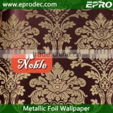 european style elegant fashional metallic foil wallpaper
