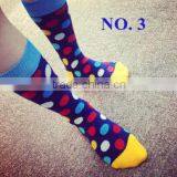 Mid-calf High Quality Colorful Dots In-stocking Women/Mens Socks