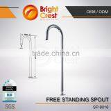 Stainless Steel Bathtub Long Neck Faucet