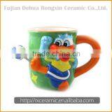 2015 Good Quality Cheap Cartoon Painting Ceramic Mug thumbnail-1