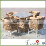 Modern Outdoor Hotel Rattan Dining Set thumbnail-1