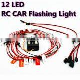 12 LED Flashing Light System For RC Car RC Car Flashing Light
