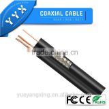YYX Siamese cable RG6 with 2power PVC shield