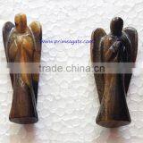 2015 Semi-Precious Stone Crafts Classic Tiger Eye 2INCH Angels - Prime Exports thumbnail-1