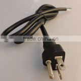 North/South American eletrical power cable wire with C13 female plug UL accredited NEMA 5-15p Three Pins Power Cord Plug