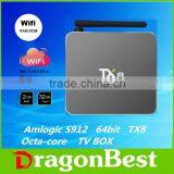 Free Movies TX8 Amlogic S912 2g 32g Octa Core Android 6.0 tv Box
