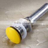 Slotted Push Button Pop up Basin Waste Basket With Ceramic Top thumbnail-3