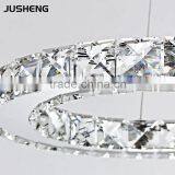Noble 24W Transparent LED Crystal Hanging Lights Pendant Lighting Fixture For Indoor Decor 110-240V AC thumbnail-4