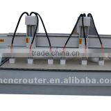 Wide Table /Double Heads /Six Axes / Wood Engraving Machine/ CNC Router for Relief