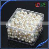 Cheap Wholesale High Quality One Hole Round Loose ABS Black Pearl thumbnail-2