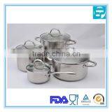 8pcs Stainless Steel Handle Tefal Cookware