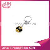 Promotion Gift Custom OEM Design Laser Cut Logo Key Holder Handmade Leather Keychain