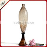 Different Design Handmade Art Wedding Decoration Flower Arrangement ,Tall Frosting Glass Vase