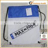 2014 New Polyester Drawstring Bag / Polyester Drawstring Shopping Bag