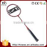 Super Durability Full Carbon Portable Playground Round Head Badminton Graphite Racquet