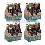 6-PACK CARDBOARD BEER PAPER PACKING CARRIER BOX