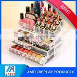 2016 HOTTEST Acrylic Makeup Organizer With Clear Box Cosmetic Cases