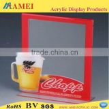 hot sell clear acrylic plastic menu covers