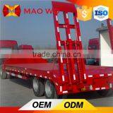 3 Axle High Flatbed Low Bed Semi Trailer Truck for Sale thumbnail-4