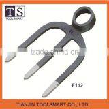 Forged Railway Steel Garden Fork Hoe With Oval Eye