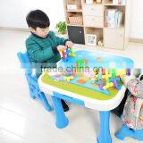 New Design Children's Portable Folding Table and Chairs Plastic Kids Study Writing Table and Chair Set thumbnail-2