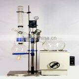 Rotary glass vacuum distillation