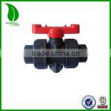 PVC Double Union Glue 32mm Plastic Ball Valve