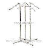 Adjustable Chrome 4 Way Clothing Display Rack thumbnail-3