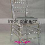 Crystal Resin Chiavari Chair With Soft Cushion thumbnail-1