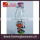 Sealed Glass Milk Bottle With the Ceramic Lid and Wire Clip thumbnail-4
