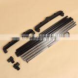 Single Garment Rack Grey Clothes Portable Hanging Rail Two Lockers Wheels thumbnail-6