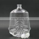 750ml Fancy Glass Whiskey Bottle With Cork Stopper Special Clear Glass Liquor Bottle Wholesale thumbnail-3