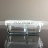 Hi-borosilicate Square Indian Glass Lunch Box With Lock thumbnail-1