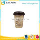 8oz/250ml Plastic Disposable IML Label In Mold Thin Wall Take Away Travel Coffee Mugs thumbnail-1