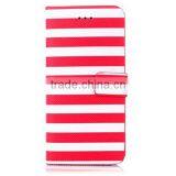 Stripe Flip Wallet Leather Case, Smart Phone Leather Case for IPhone6 thumbnail-1