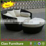 Newest Design Outdoor Big Sun Bed Rattan Day Bed thumbnail-1