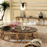 2016 Modern Deluxe Coffee Table Golden Plated for 5star Hotel Lobby B818G thumbnail-2